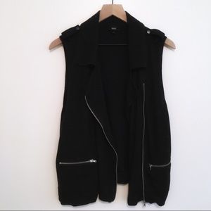 Mossimo Soft Dark Grey Zippered Vest, L